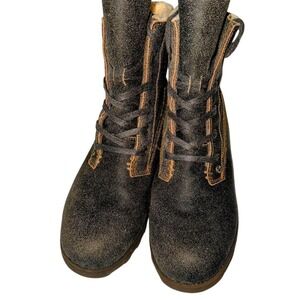 Stylish Brown Leather Women's Boots